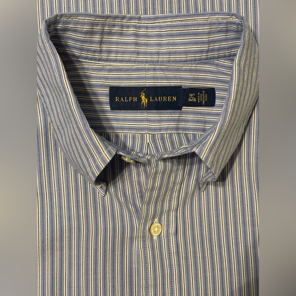 Polo Ralph Lauren L/S, Cotton, Button Down Shirt. Size: 16 1/2 <34/35> (4407) - Picture 6 of 9